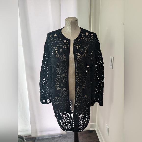 Zara crochet kimono robe. - Picture 1 of 5
